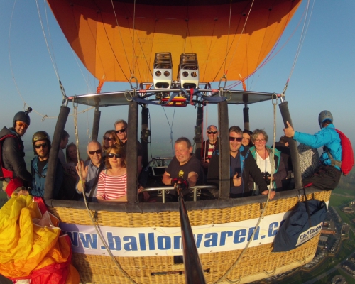 Ballonvaren in Deventer met Piloot Marcel